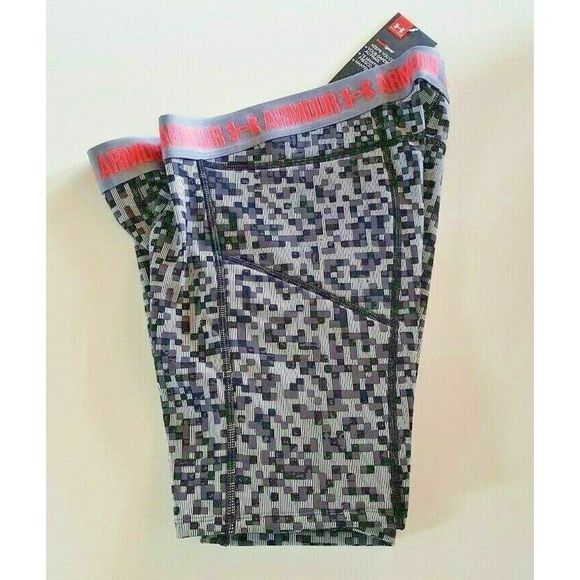 Under Armour 1281969 001 Women's Size Medium Gray/Black Compression Shorts - Picture 2 of 4